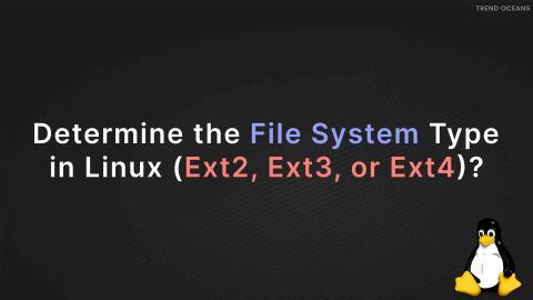 How to Determine the File System Type in Linux (Ext2, Ext3, or Ext4)?